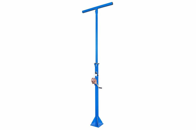 12 Foot Telescoping Light Mast - Stationary Tower w/ Manual Crank Winch - Slip Fitter Mount for Attached Equipment