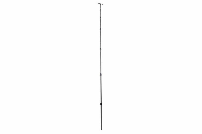 Larson 7-Stage Fiberglass Push Up Equipment Mast - Extends from 5.9 to 34 Feet - 24" Aluminum T-Head