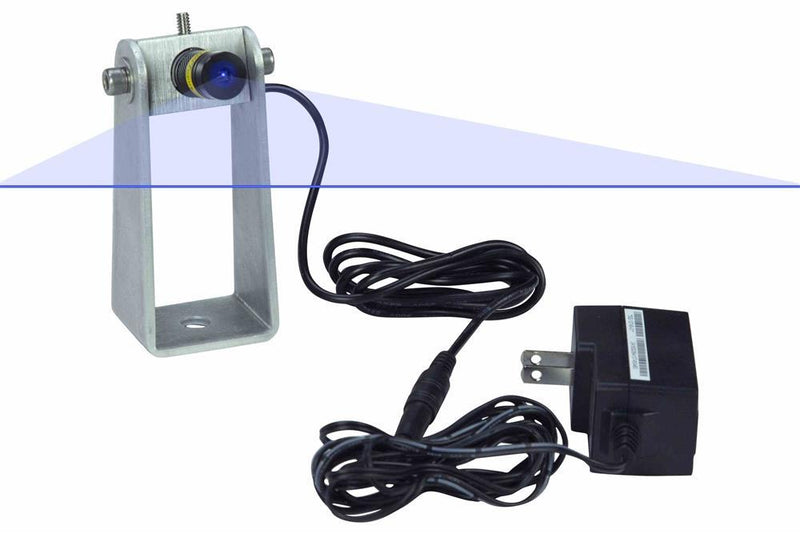 200mW Blue Crane Warning Laser - Pedestrian Safety Laser - Projects Blue Line on Floor - 120-240V