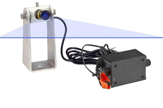 50mW Blue Crane Warning Laser - 120/277V AC - Projects Blue Line on Floor - IP54 Rated
