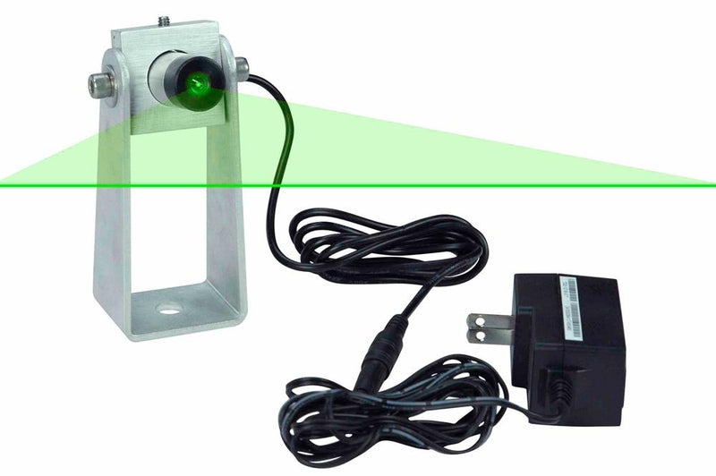 100mW Green Crane Warning Laser - Green Pedestrian Safety Laser - Projects Green Line on Floor - IP54