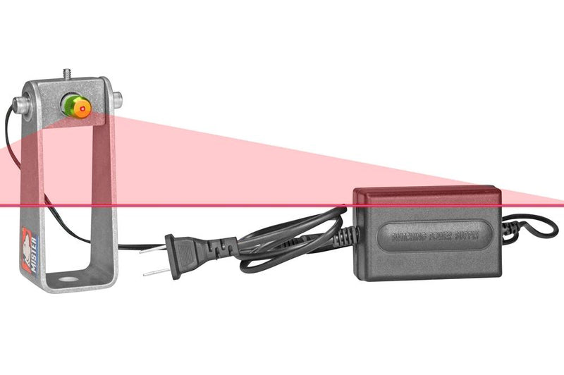 Red Crane Warning Strobe Laser - 5mW Laser - 1 Flash Per Second - Red Line on Floor - IP54 - 120/240