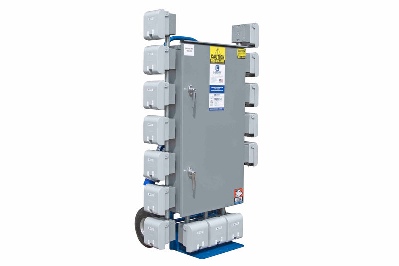 Larson Portable Power Distribution Panel - 208Y/120V, 3PH - 60A MCB - (30) 5-20R Receptacles - N3R