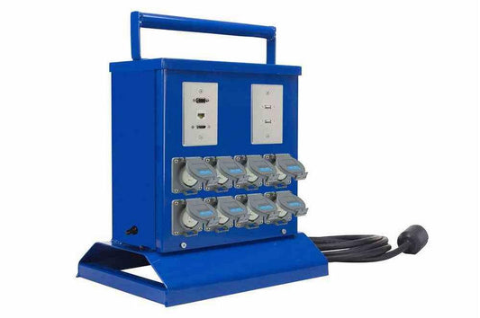 Portable Enclosed 8-Channel 2TB DVR System - (8) L21-20A Twist Lock Receptacles - NEMA 3R