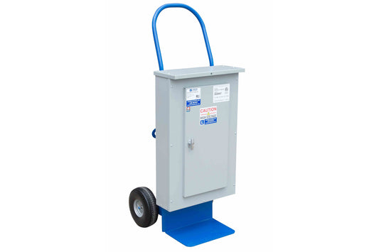 Larson Portable Power Distribution Panel - 208Y/120V 3PH Input - 100A MCB - 100' Line-in Cord - Amp Meter
