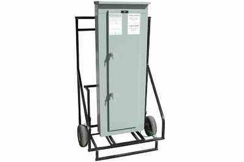 Larson 480 Volt Three Phase Temporary Power Distribution Panel on Wheeled Dolly Cart - NEMA 3R