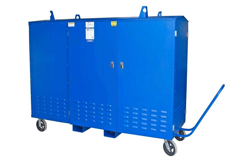 45KVA Stainless Steel Mobile Power Distribution - 480V-208Y/120V - 2x 100A 2x 50A 2x 30A 20x 20A