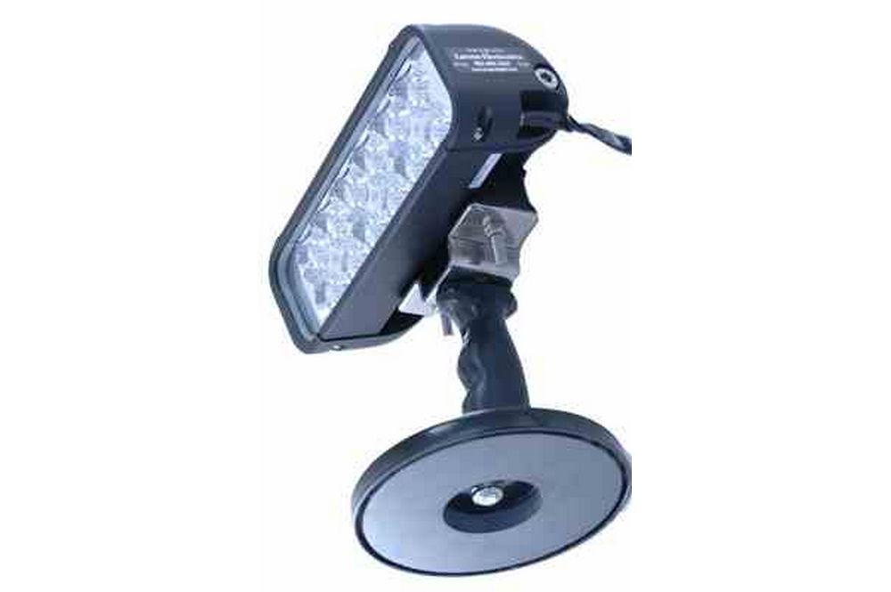 Handheld LED Emitter Light - 200lb Grip Magnet - 2160 Lumens -550'L X 90'W - 12/24 Volts - Cig Plug