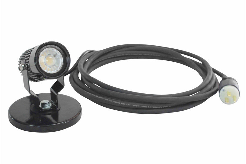 Larson 18 Watt LED Spotlight with Magnetic Base - Articulating Light Head Tilting - IP65 - 25' Cord w/ Plug