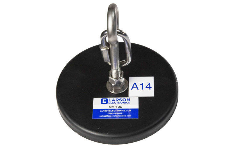 Larson 100lb Magnetic Mounting Base with Cable Hook for Temporary Hanging Wiring and Cables