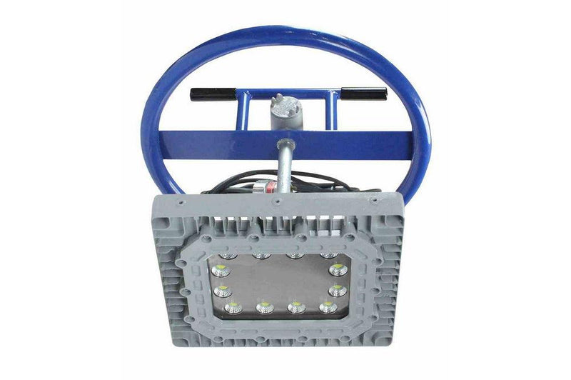 150 Watt Temporary Manhole Mount Explosion Proof LED Fixture - Tank Nozzle Mount Lighting - 12" Drop