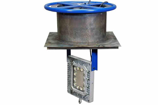Temporary Manhole Mount Explosion Proof LED Fixture - 21,000 Lumen - Tank Nozzel Mount Lighting