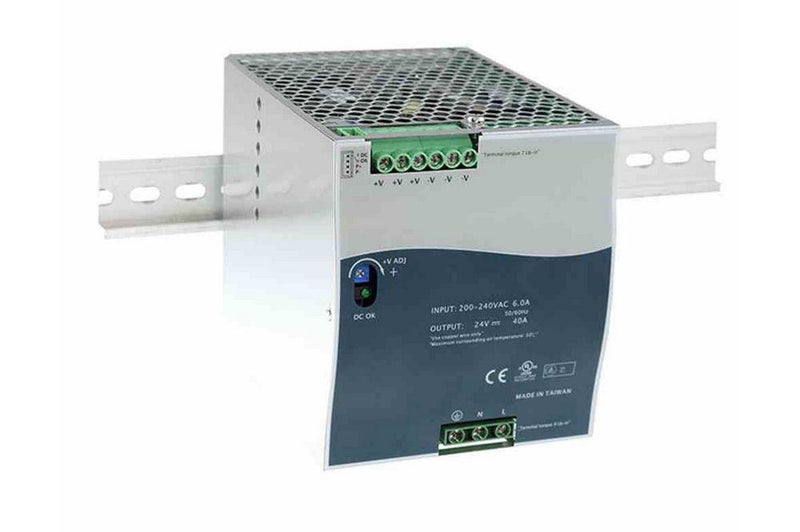 960W DIN Rail Mount Power Supply - 220VAC Input - 48V Output - 20 Amps