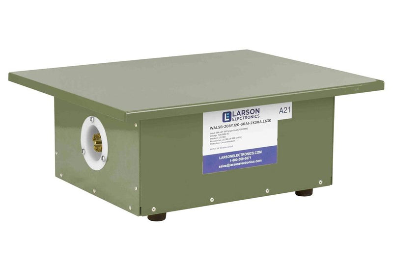 Portable Spider Box - 208Y/120V 3-Phase - (2) Receptacles - Mil-spec Lusterless Forest Green - N3R