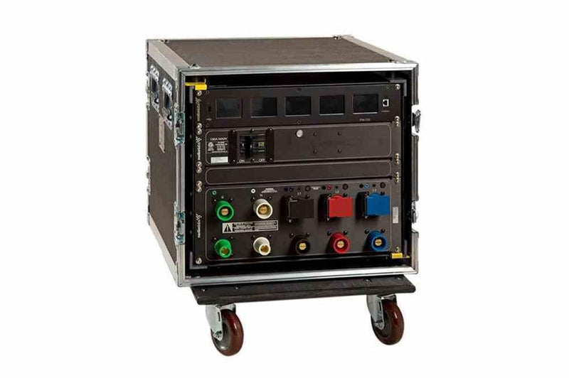 4.93 KVA Rack Mount Power Distribution - 220V to 240V 1-Phase - (1) L7-30B Inlet, (1) L6-20R Receptacle - 20' Ext. Cord - 12U ATA w/ Casters