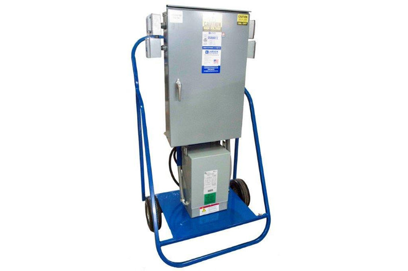 Larson 15 KVA Portable Distribution System - 480V-120/240V 1PH - (2) L6-50R & (3) 5-20R Duplex - 10' Line-In