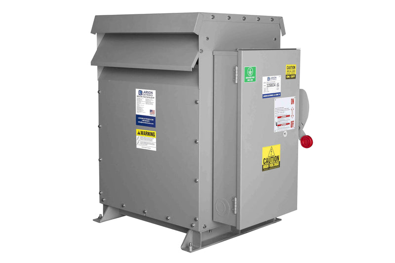 Larson 15 kVA Power Distribution System - 480V to 120/240V 1-Phase - Low Peak TDL - Permanent Installation