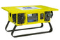 Portable Spider Box - 480V Delta Input, (3) Receptacles - Steel/Safety Yellow - 20' #4/4 AWG Type W Input Cord
