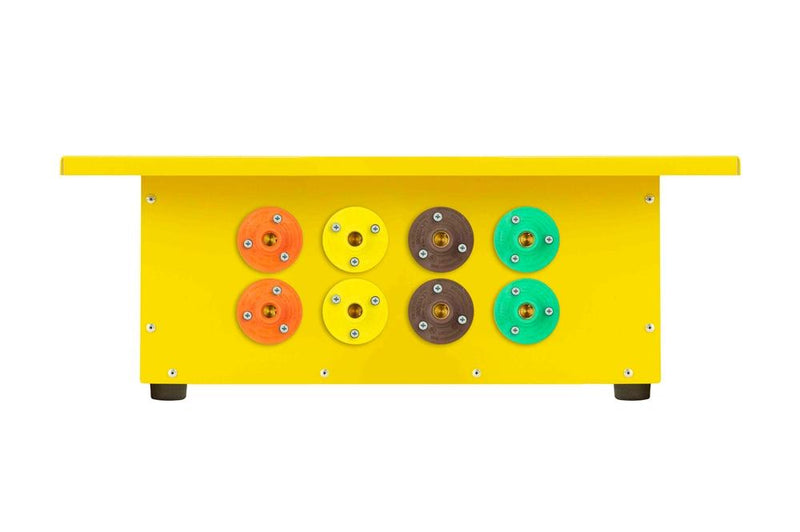 400A Portable Camlock Splitter Box - 480V 3-phase - 100A Camlock Outputs, Parallel Output - Yellow/N3R