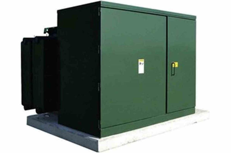 100 kVA Pad Mount Transformer - 24500V Delta Primary - 480Y/277 Wye Secondary - Oil Cooled