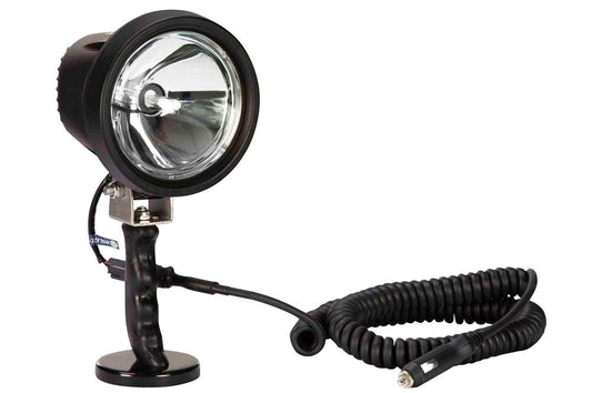 24 Volt Spotlight - 35 Watt HID - 15 Million Candlepower Spotlight - Handheld w/ Magnetic -Coil Cord