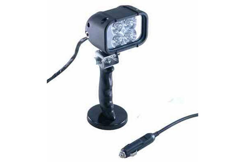 12W Handheld LED Light with Magnetic Base - 4 LEDs - 90'L X 70'W Beam - 12-24 Volts DC