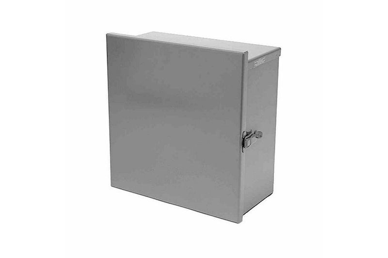 NEMA Type 3R Hinged Enclosure Box - 36" x 24" x 12" - External Mounting Brackets - Padlock Ready