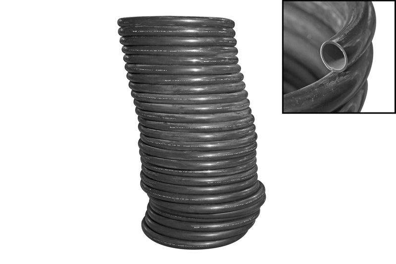 Larson 1.25" Nylon Self Coiling Flexible Tubing - Black - Price per Foot - Weatherproof Wiring Sheath