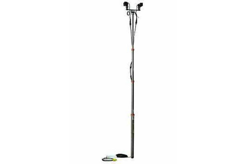 Pneumatic LED Light Pole - Two LEDP3W-3 LEDs - Extends to 13.5' - Air Operated - 120-277V AC