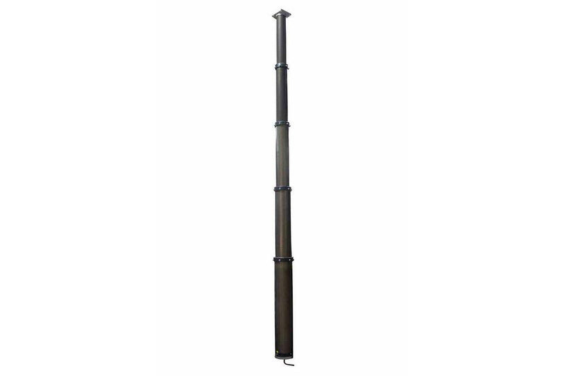 5 Stage Pneumatic Light Mast - Extends to 15 Feet - 600lb Payload - 4.5' to 15'