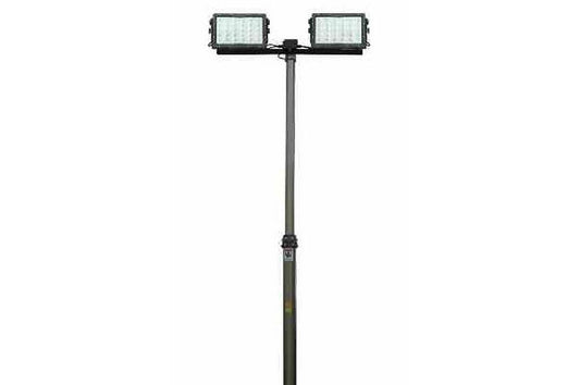 300 Watt Pneumatic Light Tower - Extends to 18 Feet - Two 150W High Output LED Light Heads