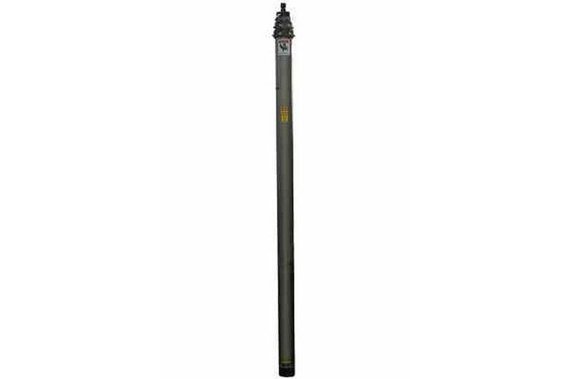 20' Pneumatic Light Mast w/ 4x CAT5e Internal Cable - Extends to 20 Feet - Air Powered Mast Boom