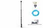 8.5' to 20' Pneumatic Light Mast Kit w/ Internal Cables - Air Powered Telescoping Boom - Vehicle Mount