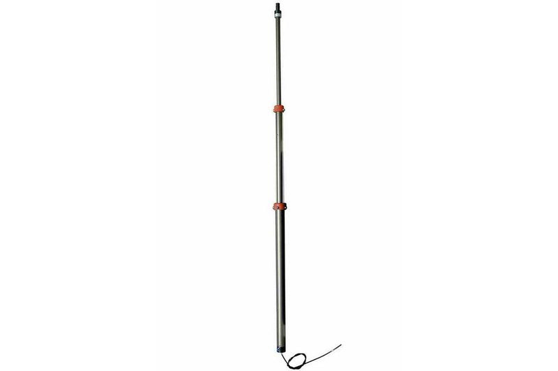 Pneumatic Light Mast w/ Internal (2) CAT5e Cable - Extends to 7.2' -Air Powered Mini Telescoping Boom