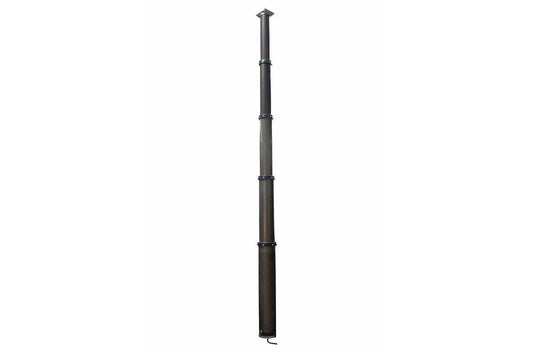 8 Stage Locking Pneumatic Light Mast - Extends to 50 Feet - 440lb Payload - 10' to 50'