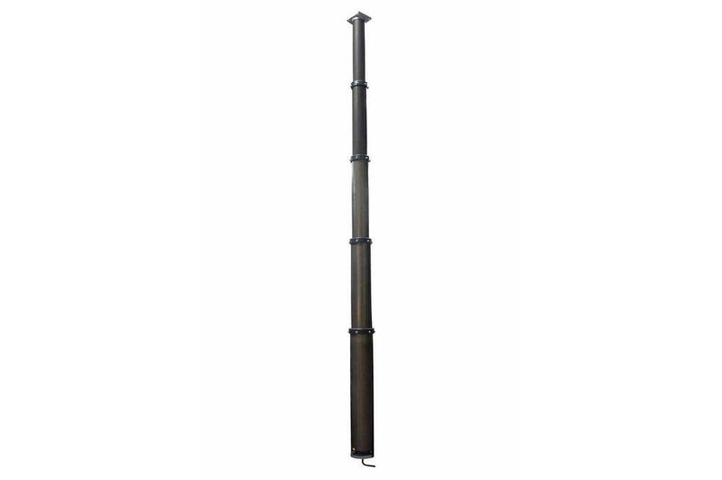 8 Stage Locking Pneumatic Light Mast - Extends to 50 Feet - 440lb Payload - 10' to 50'