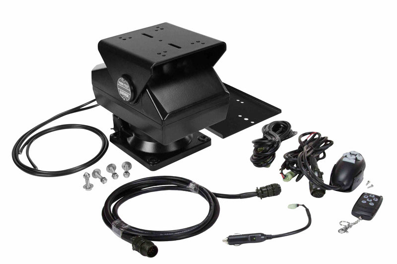 Larson Remote Controlled Pan Tilt Base Rotates and Tilts with Mounting Plate - 50FT Input Cable