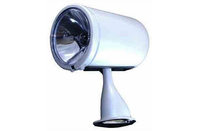 Marine Searchlight - Motorized Remote - 7" Lens - Wireless & Wired Remote Controllers - White
