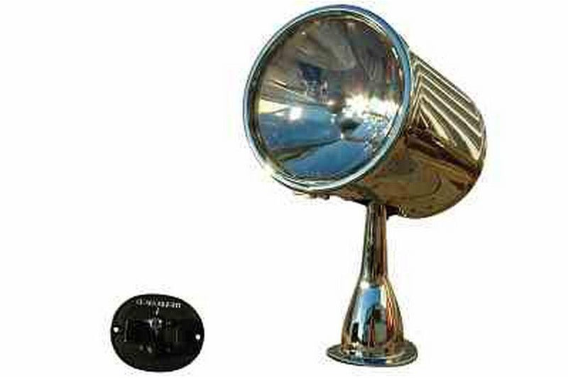 Marine Searchlight with motorized remote control with 7 inch lens, wireless and wired remote control