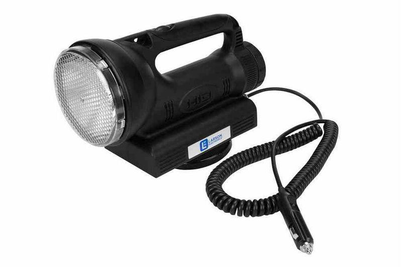 24W Rechargeable Handheld LED Spotlight - 2500 Lumens - Li-Ion Battery - 3000' Spot Beam - Magnet Mount