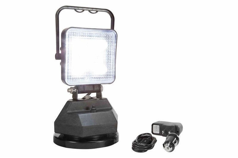 15W LED Light w/ 200lb Magnet Mount - Rechargeable Battery w/ USB Port - 1100 Lumens - Lightweight