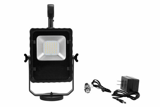 Rechargeable LED Area Light - Adjustable Magnetic Mount Base - L-ion Battery - 1000 Lumens