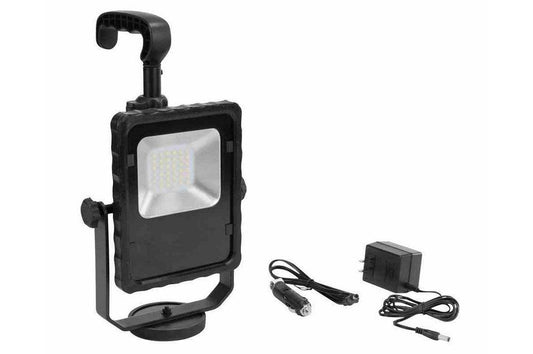 Rechargeable LED Area Light - Magnetic Mount Base - L-ion Battery - 1000 Lumens