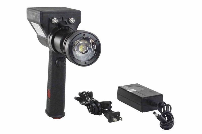 10W LED Light - Rechargeable L-ion - Pistol Style - 800 Lumens - 1500' X 100' Beam - 4Ãƒâ€šÃ‚Â° Spot Optic - Momentary Switch