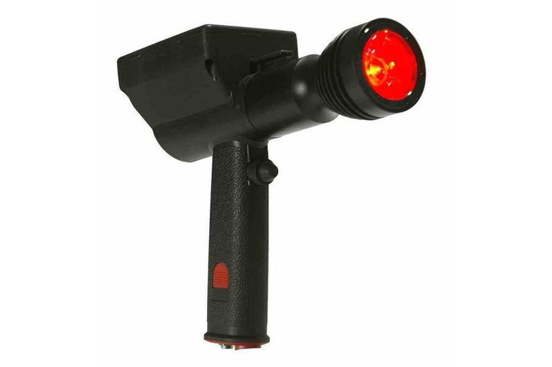 Red LED Pistol Grip Hunting Spotlight - 16 Hour Runtime - Rechargeable Lithium Ion - 3 Watt LED