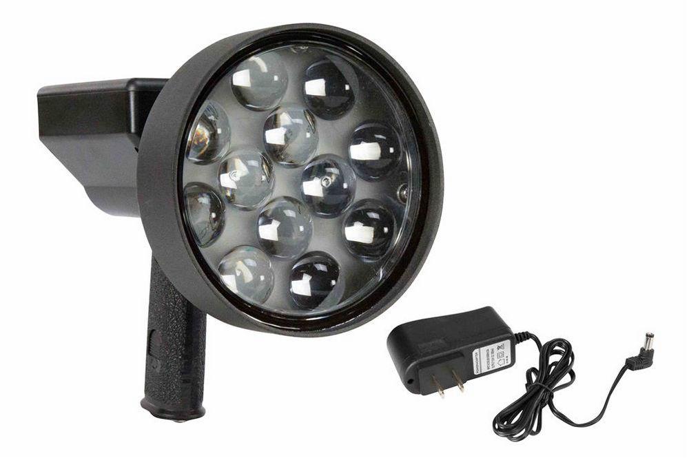 10 Million Candlepower Rechargable LED Light Hunting Spotlight- 36 Watts - Pistol Style -3200 Lumen