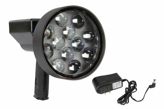 10 Million Candlepower Rechargable LED Light Hunting Spotlight- 36 Watts - Pistol Style -3200 Lumen