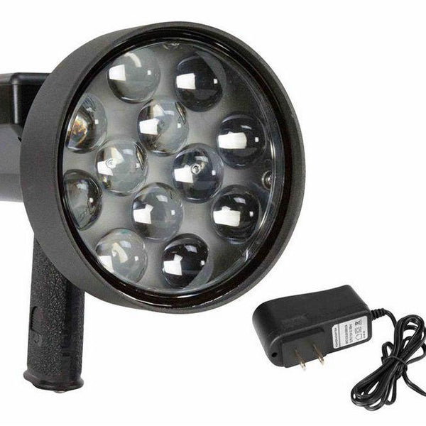 10 Million Candlepower Rechargable LED Light Hunting Spotlight- 36 Watts -  Pistol Style -3200 Lumen