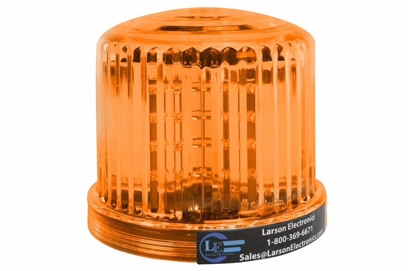 Larson Amber LED 360 Degree Beacon - 20 LEDS - Battery Powered - Magnetic Base - Strobe