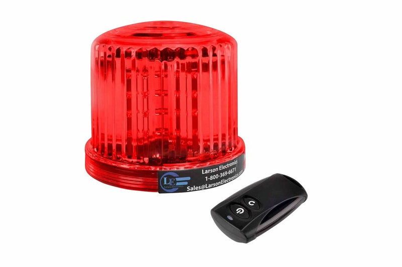 Red LED 360 Degree Beacon - 2.4Ghz Wireless Remote - 20 LEDS - Battery Powered - Magnetic Base